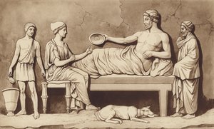 Græsk familiemåltid af English School